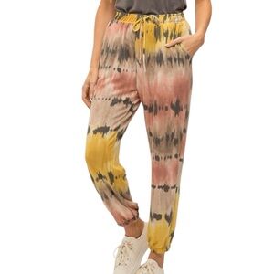 NWOT Multicolor Tie-Dye Women's Jogger Pants